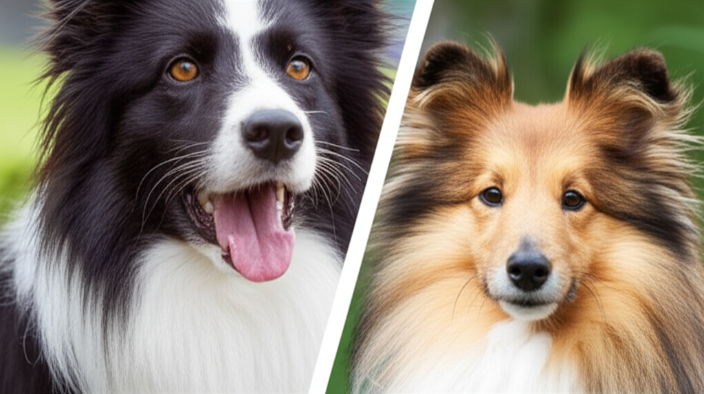 Generate a high-quality, relevant image prompt for an article about: Border Collie Vs Sheltie: Essen