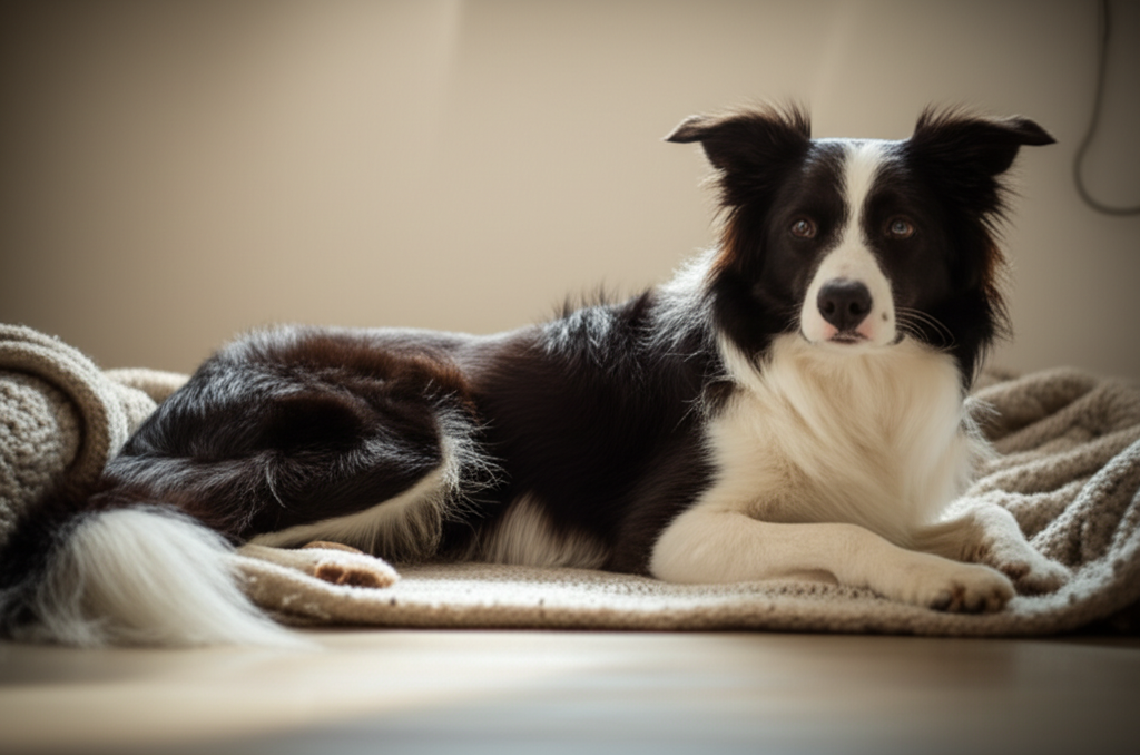 Generate a high-quality, relevant image prompt for an article about: Border Collie Gestation Tips: E