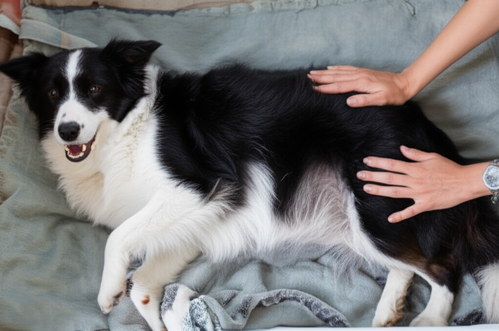 Generate a high-quality, relevant image prompt for an article about: Border Collie Gestation Care: E