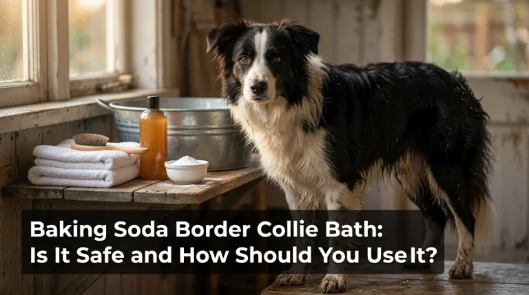 Baking Soda Border Collie Bath