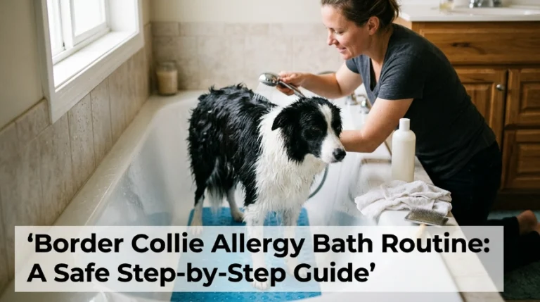 Border Collie Allergy Bath Routine