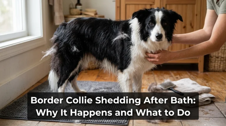 Border Collie Shedding After Bath