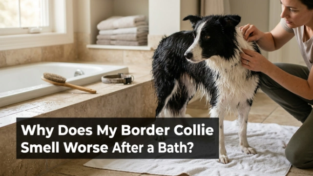 Border Collie Smells After Bath