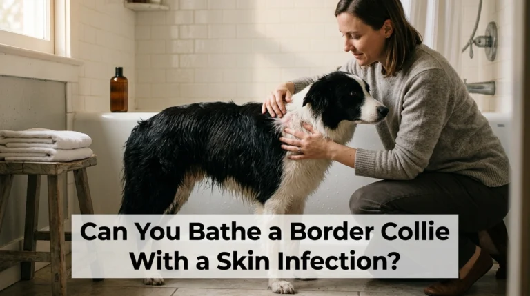 Can You Bathe a Border Collie With a Skin Infection