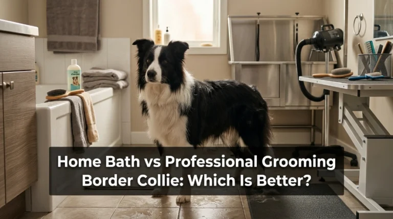 Home Bath vs Professional Grooming Border Collie