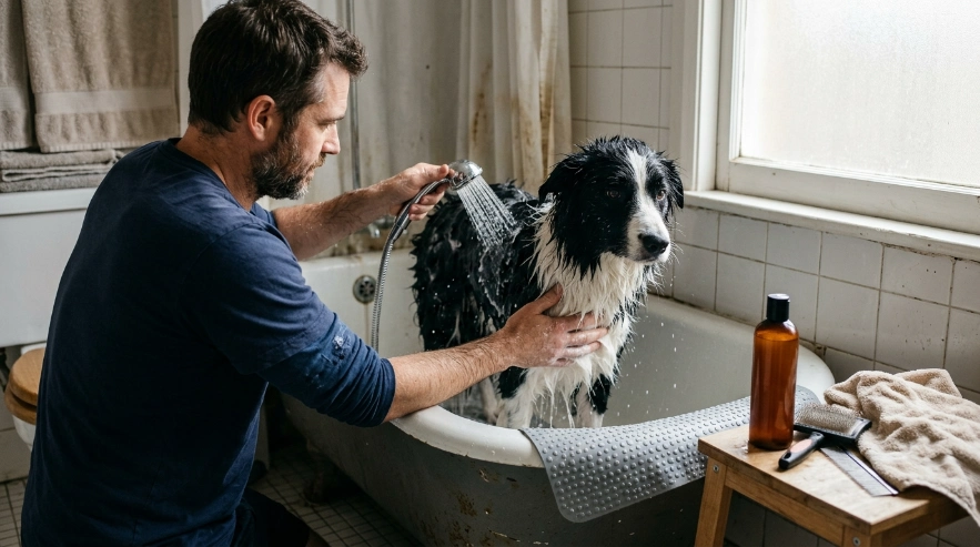 How Do You Bathe a Border Collie Safely