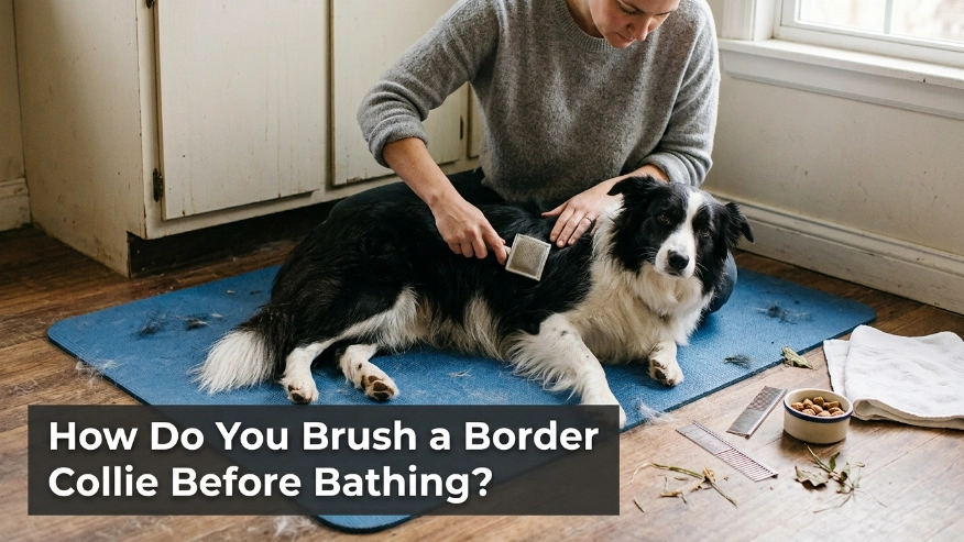How Do You Brush a Border Collie Before Bathing