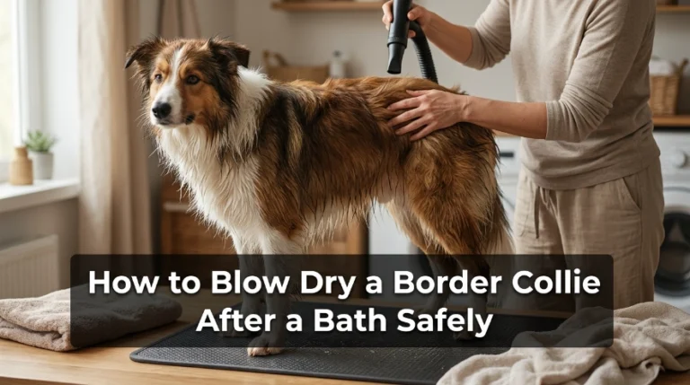 How to Blow Dry a Border Collie After a Bath Safely