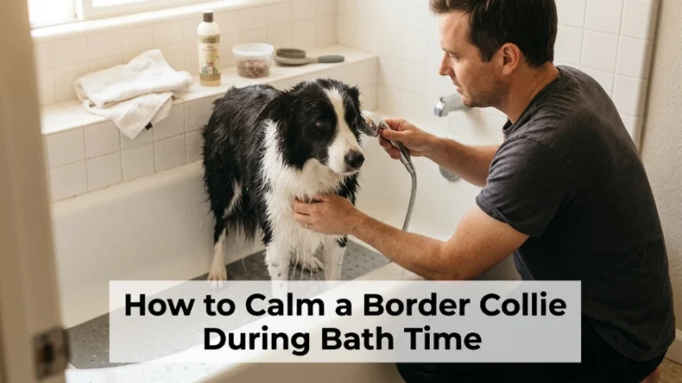 How to Calm a Border Collie During Bath Time