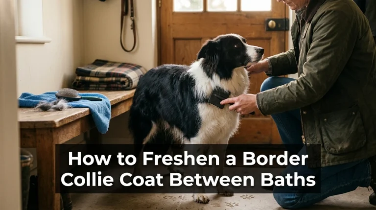 How to Freshen a Border Collie Coat Between Baths
