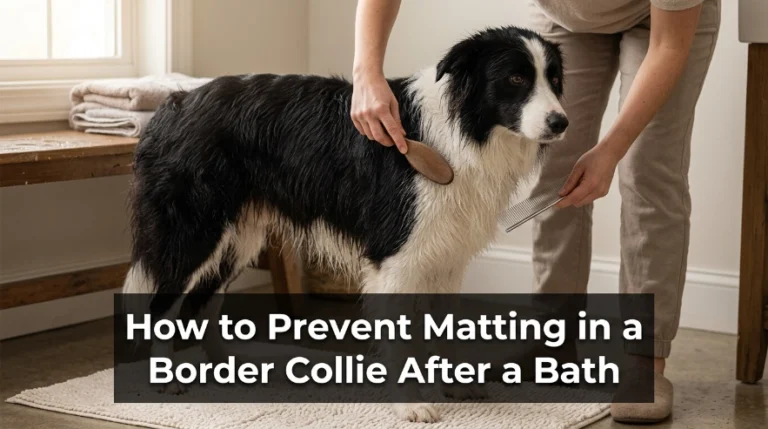 How to Prevent Matting in a Border Collie After a Bath