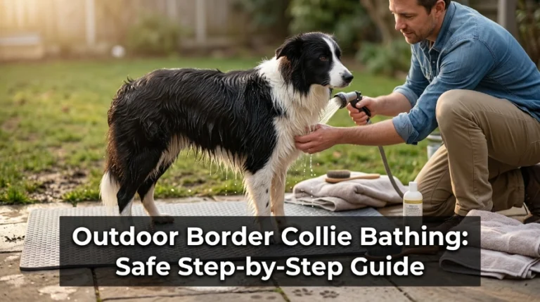 Outdoor Border Collie Bathing Safe Step-by-Step Guide