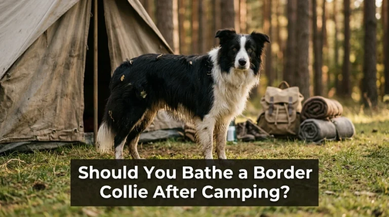 Should You Bathe a Border Collie After Camping