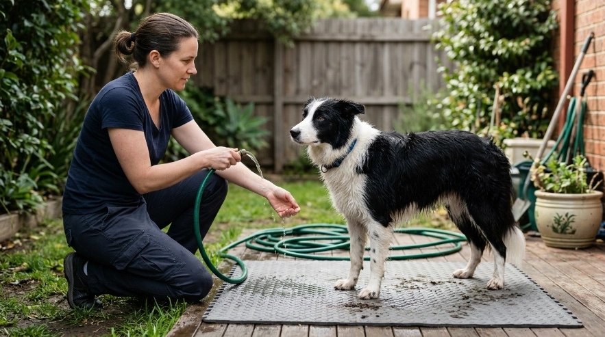 When Is It Safe to Bathe a Border Collie Outside