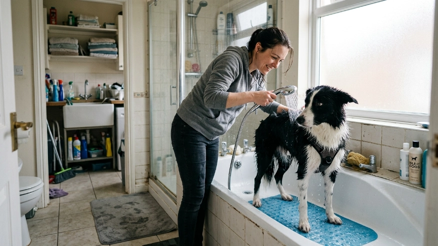 Where Is the Best Place to Bathe a Border Collie Indoors