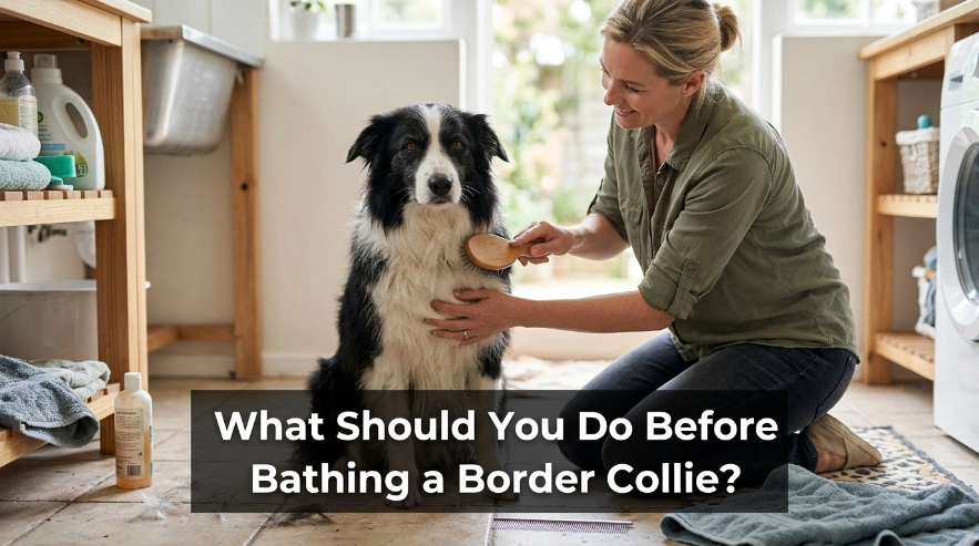 What Should You Do Before Bathing a Border Collie?