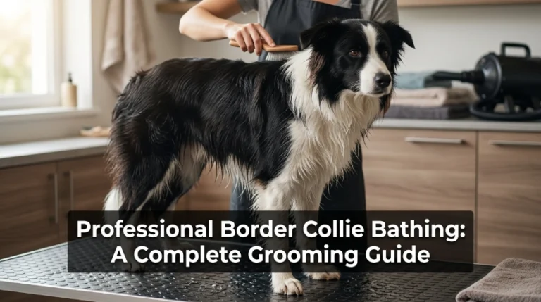 Professional Border Collie Bathing