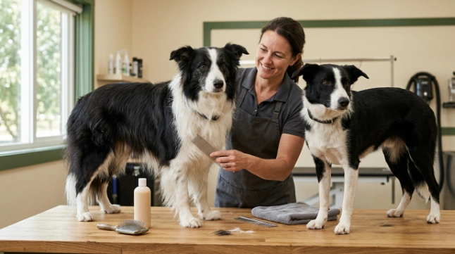 Rough and smooth Border Collies compared during conditioner and coat-care assessmen