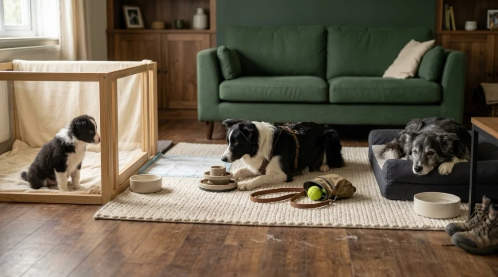 Does age change how long a Border Collie can be left alone