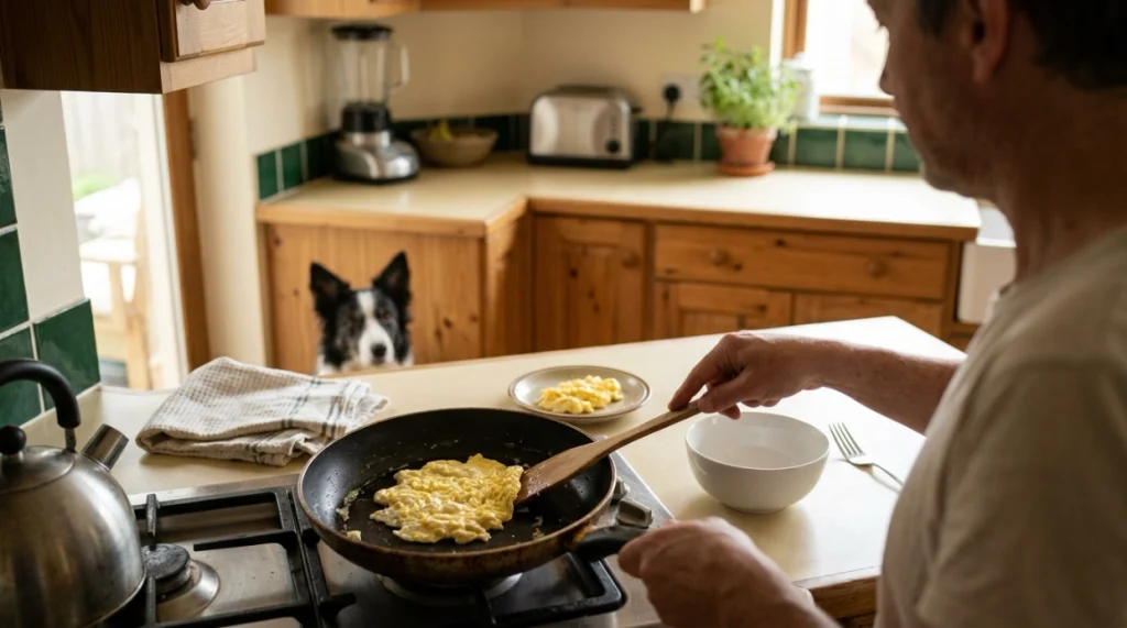 How Should You Cook Scrambled Eggs for a Border Collie?