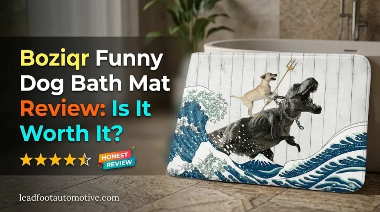 Boziqr Funny Dog Bath Mat Review