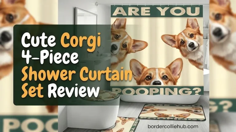 Cute Corgi 4-Piece Shower Curtain Set Review