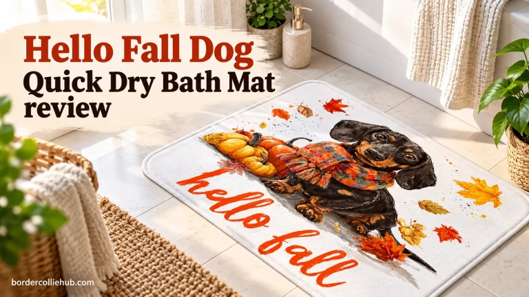 Hello Fall Dog Quick Dry Bath Mat Review