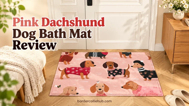 Pink Dachshund Dog Bath Mat Review