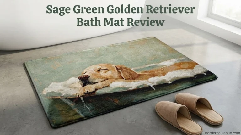 Sage Green Golden Retriever Bath Mat Review