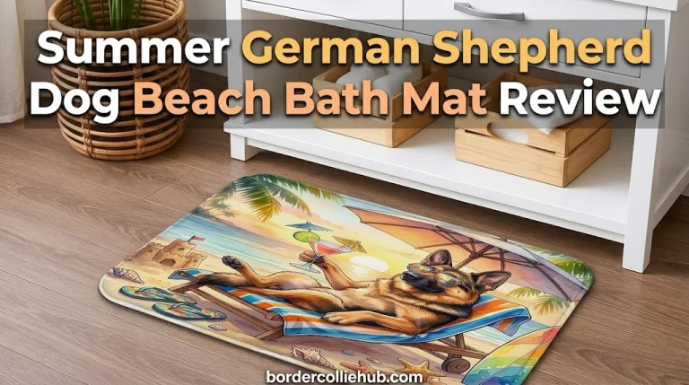 Summer German Shepherd Dog Beach Bath Mat Review