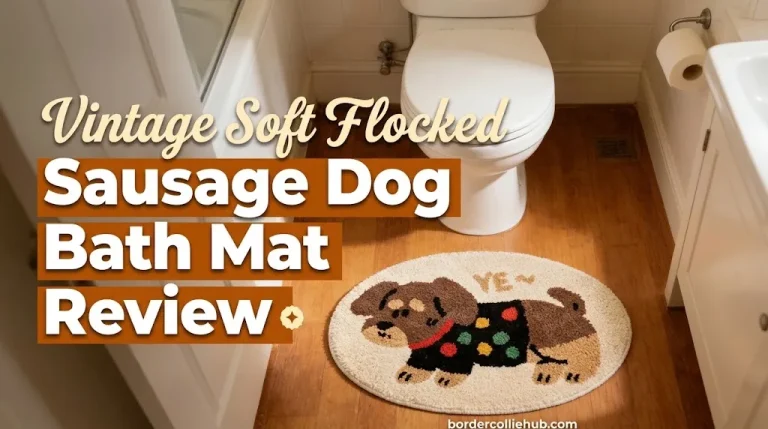 Vintage Soft Flocked Sausage Dog Bath Mat Review