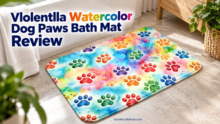 Vlolentlla Watercolor Dog Paws Bath Mat Review
