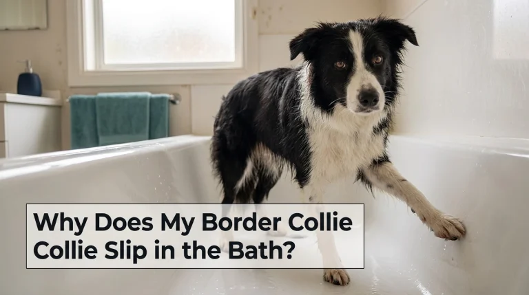Why Does My Border Collie Slip in the Bath