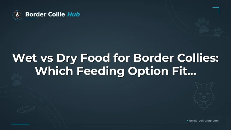 Wet vs Dry Food for Border Collies: Which Feeding Option Fits Best?