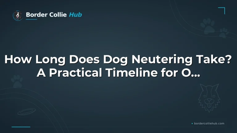 How Long Does Dog Neutering Take? A Practical Timeline for Owners