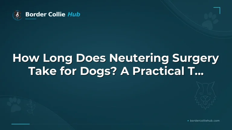 How Long Does Neutering Surgery Take for Dogs? A Practical Timeline for Owners