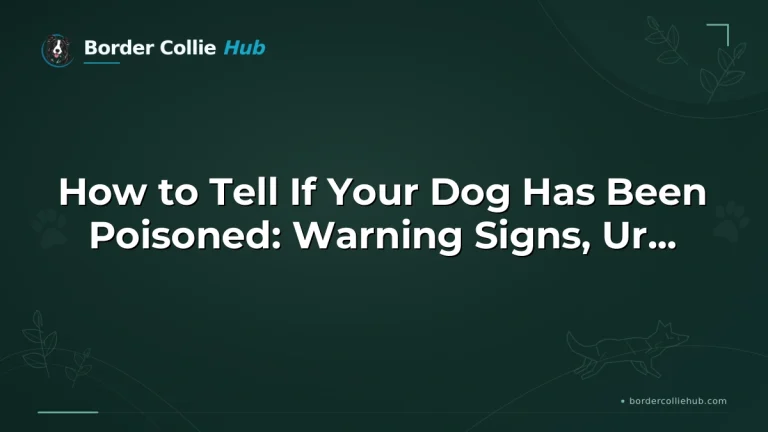 How to Tell If Your Dog Has Been Poisoned: Warning Signs, Urgent Steps, and What to Do Next