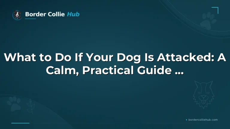 What to Do If Your Dog Is Attacked: A Calm, Practical Guide for the First Minutes and Hours