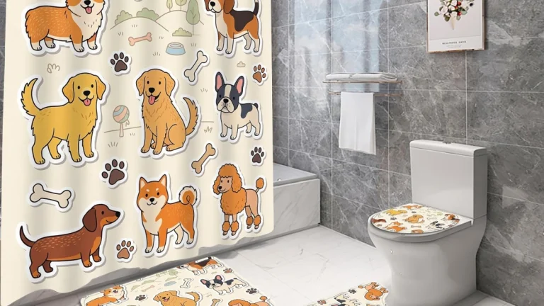 4Pcs Dog Shower Curtain Set Review: Is It Worth Buying?