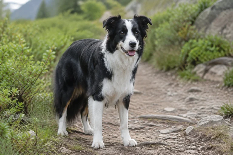 Border Collie looking athletic in midlife