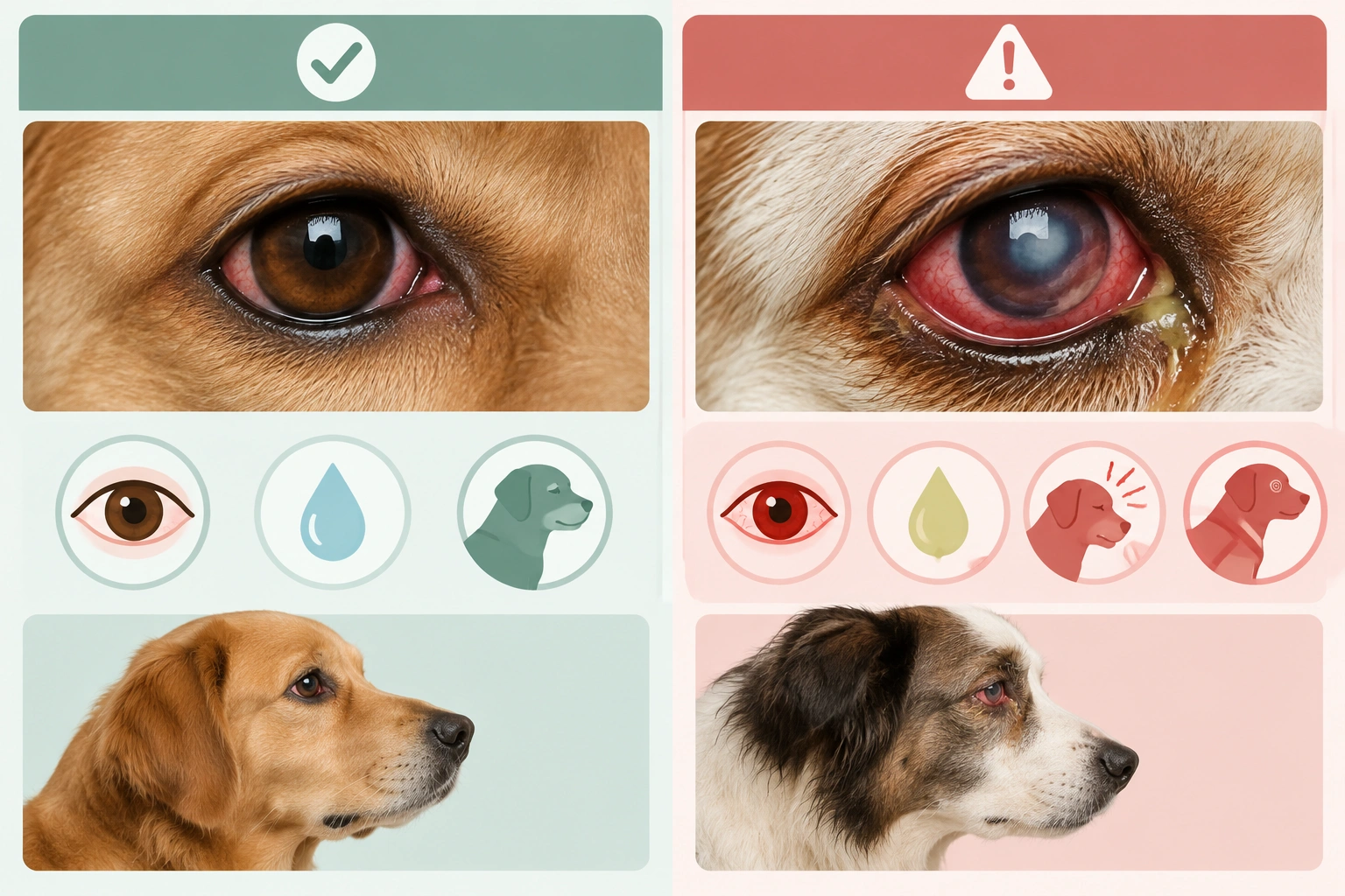 Border Collie eye redness triage guide