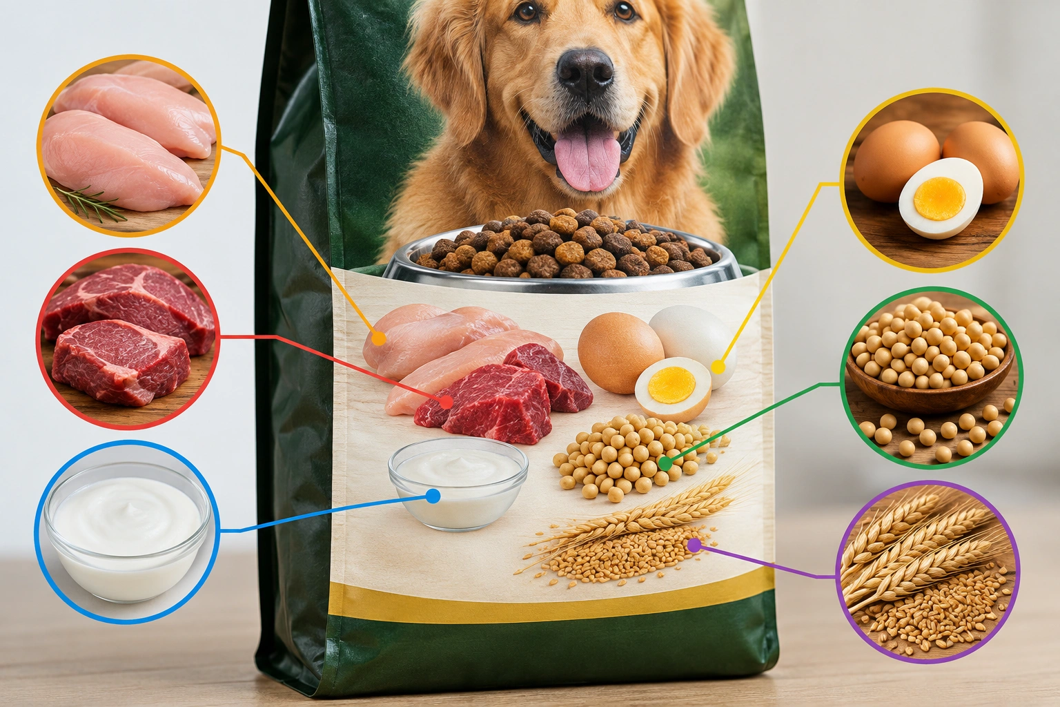 Reading a dog food label for hidden allergens