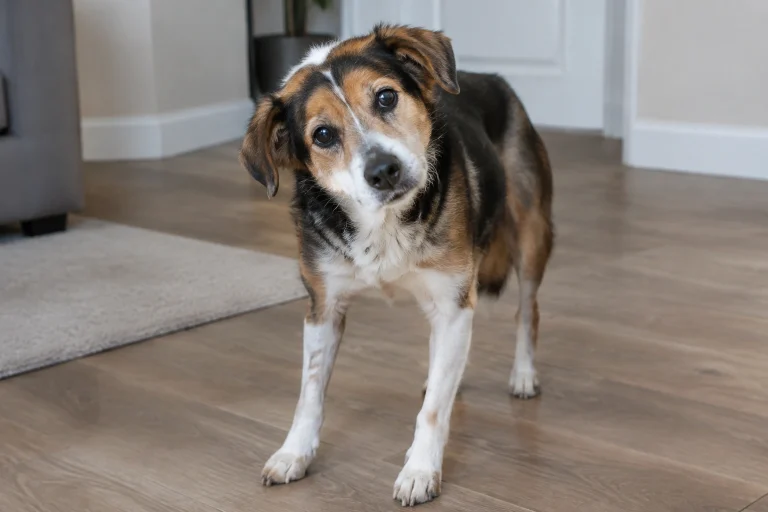 Dog wobbling with a sudden head tilt and imbalance