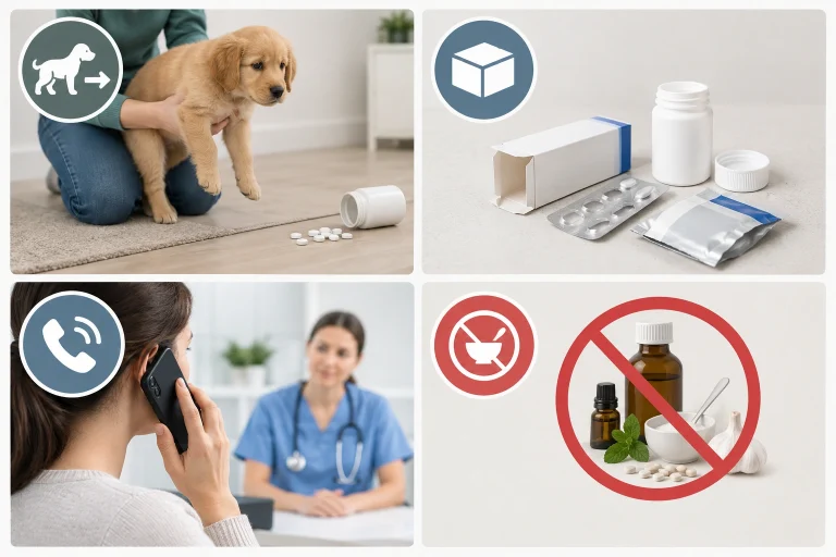 Puppy emergency checklist after suspected rat poison ingestion