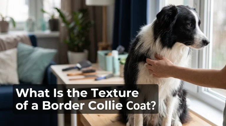 Border Collie coat texture showing black-and-white outer fur and a soft undercoat.