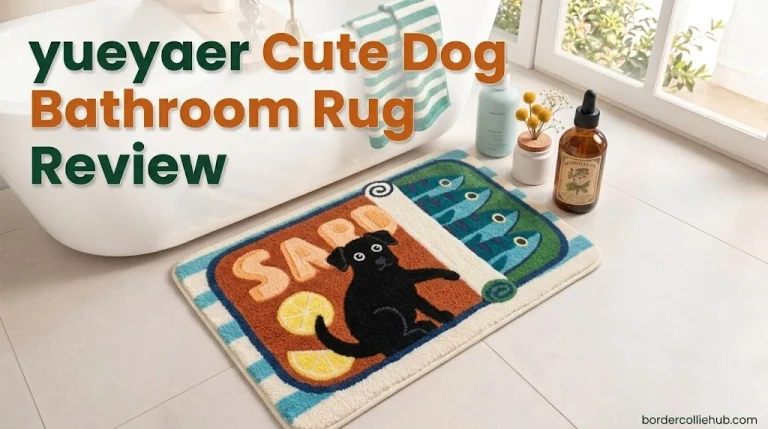 yueyaer Cute Dog Bathroom Rug Review